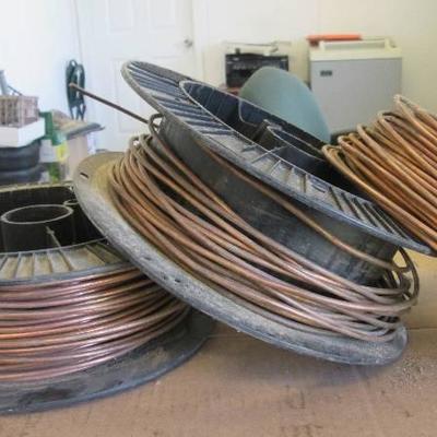 Lot of 3 Rolls of Solid Copper Ground Wire