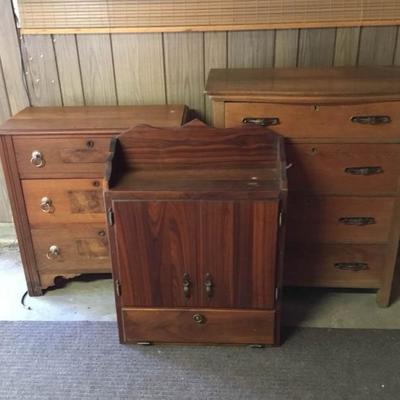 Dresser and Cabinet Lot