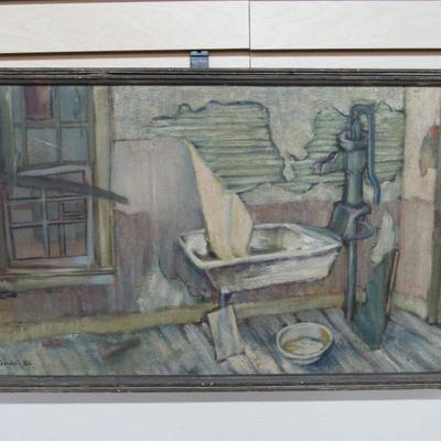 Jerry Meatyard 1956 Painting on Canvas