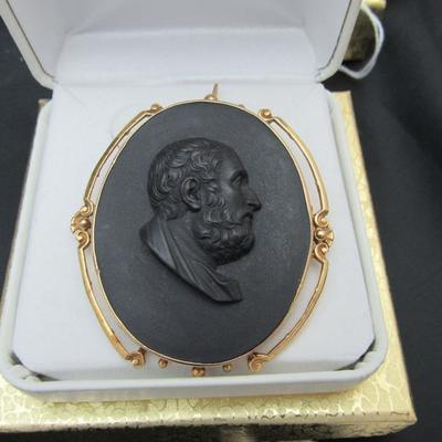 14kt Gold Wedgwood Cameo Brooch/Pendant