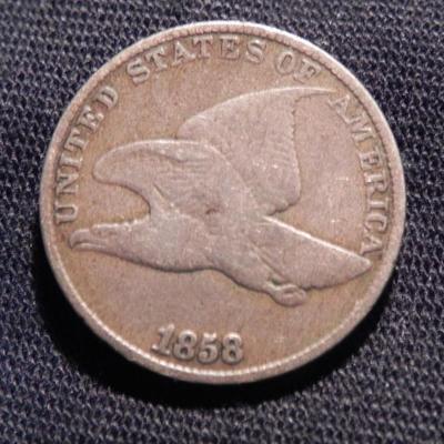 1858 US Flying Eagle Cent