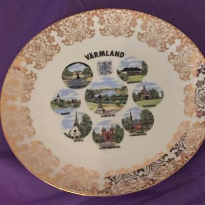 Varmland Sweden Plate