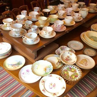 Lady of the house had a wonderful teacup collection and Vintage Dessert Plates