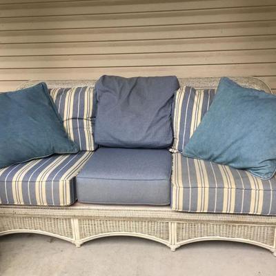 Wicker Couch made in Conover NC,