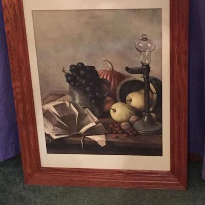 Framed Print by Henk Bos Dutch still-life painter, 1901-1979.