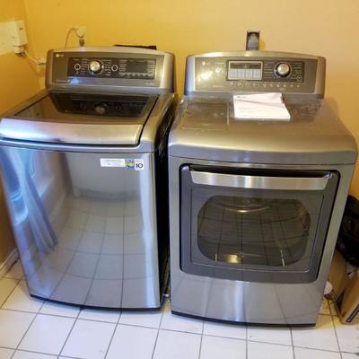 JG Stainless Steel Washer and Dryer