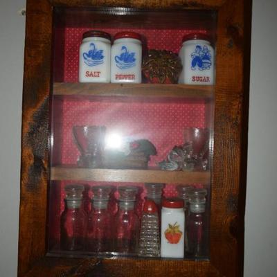 Antique Kitchen Items & Display Cabinet