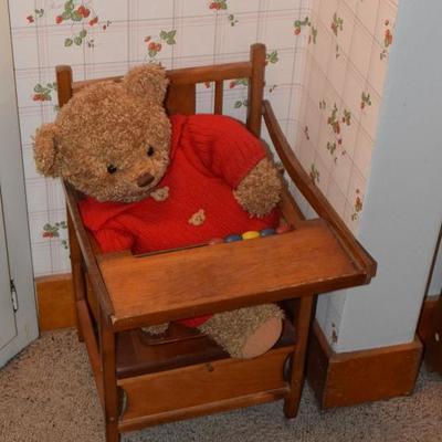 Toy Highchair & Bear