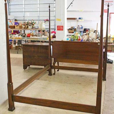 SOLID Mahogany Queen Size 4 Poster Bed by â€œCouncill Furnitureâ€

Located Inside â€“ Auction Estimate $200-$400 