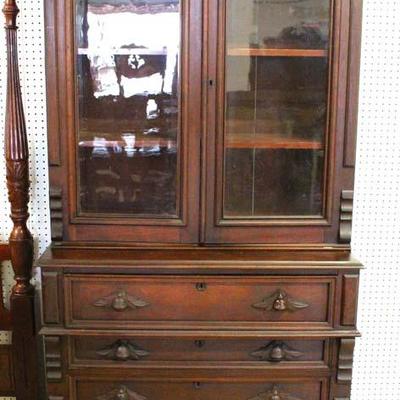  ANTIQUE 2 Piece Walnut Victorian Butler Desk with Bookcase Top in Original Finish

Located Inside â€“ Auction Estimate $300-$600 
