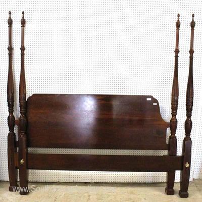  SOLID Mahogany King Size Poster Bed by â€œKincaid Furnitureâ€

Located Inside â€“ Auction Estimate $300-$600 