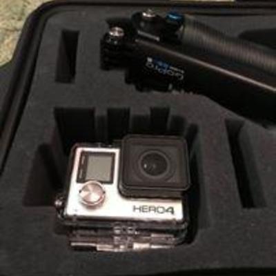 A Hero 4 Black GoPro Camera Kit with Custom Pelican Case.