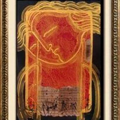 Original Painting by Gaylord Soli | Entitled Beethoven | Medium: Mixed Media/Acrylic Multiple Original on handmade paper â€“ Hand Signed...