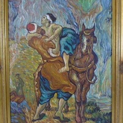 IMPRESSIONIST OIL PAINTING OF BIBILCAL SCENE
