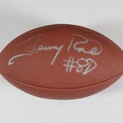 Genuine Jerry Rice Hand Autographed Football