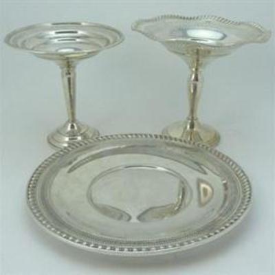 Sterling Silver Compote & Dish Group
