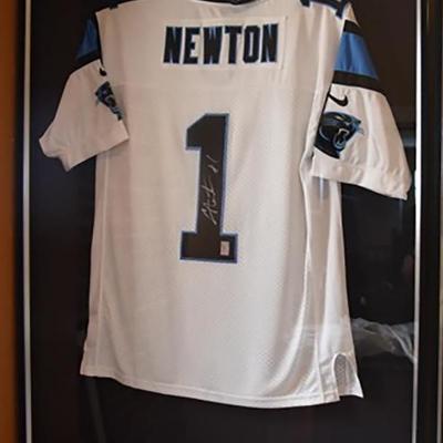 Autographed Cam Newton Carolina Panthers Jersey