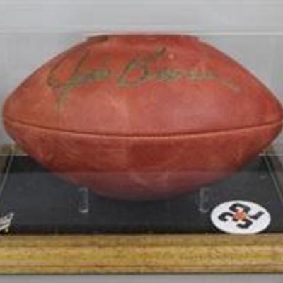 Autographed Jim Brown Football