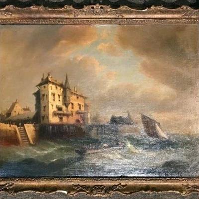 19th Century Marine / Seascape Oil Painting
