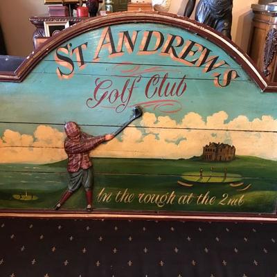 St. Andrews Golf Club- in the Rough at the 2nd Wooden Sign