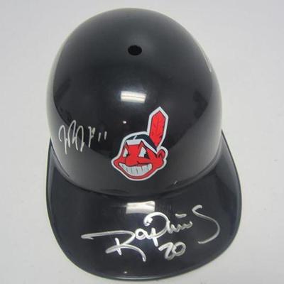 Cleveland Indians Signed Baseball Batting Helmet