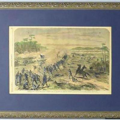Tennessee Civil War History - Battle of Nashville, Harper's Weekly | Entitled: CHARGE OF THE THIRD BRIGADE, 1ST DIVISION, SIXTEENTH...