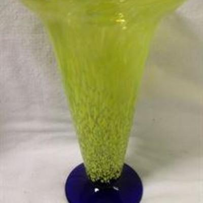 Hand Blown Art Glass Vase
