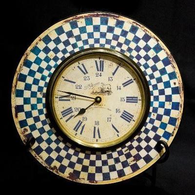 Roger Lascelles Painted Wood Clock