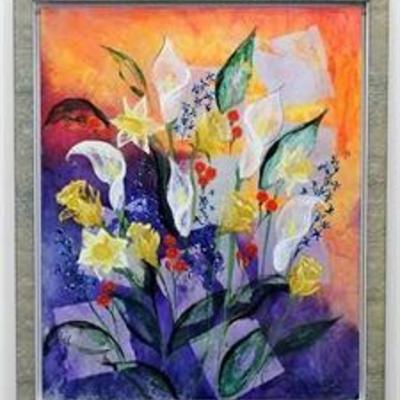 Heather Duncan original still life oil panel painting