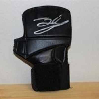 Signed sparring boxing glove