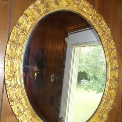 Oval gold leaf mirror $179
29 X 25 1/2"