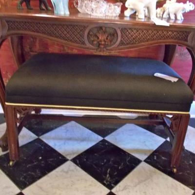 Chippendale style stool $ 250
Chippendale style table $395
44 1/2 X 19 1/2 X 31"