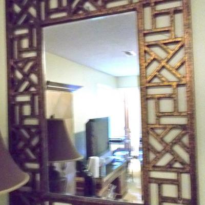 Chinese gilded mirror $450