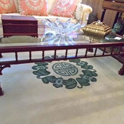 Chinese coffee table $395
60 X 32 X 17 1/2"