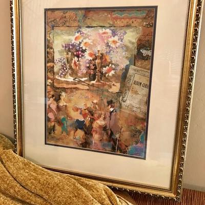 ALEXANDER WISSOTZKY with Certificate of Authenticity , framed and ready to display or hang on your wall....  Retails between $300-500)...