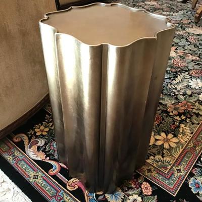"Gold is Up" side table by Caracole. Retails between $425-$475. Estate sale price: $250.