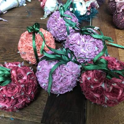 Balls of flowers. $4.50 each.