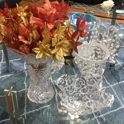 Lovely glass vases.