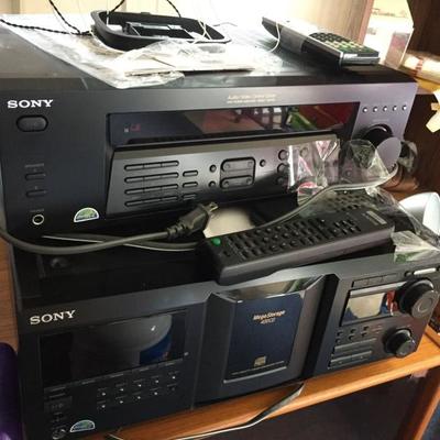 Sony A/V equipment.