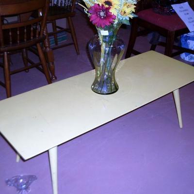 DREXEL ORIGINAL YELLOW PAINTED COFFEE TABLE