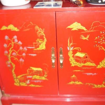 RED CHINESE CHEST