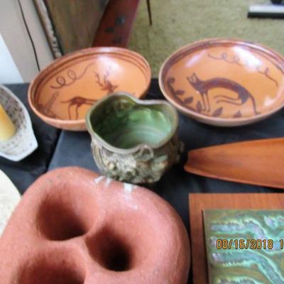 collections of art pottery
