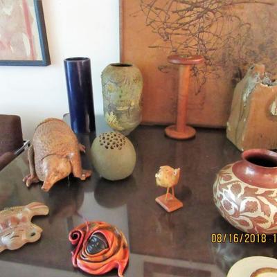 collections of art pottery
