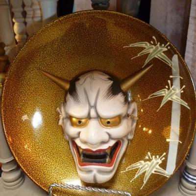 Musical lacquerware Chinese character plaque.