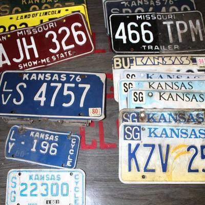 Assorted Car Tags