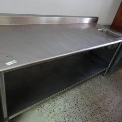 Stainless steel sink w table- 83 long