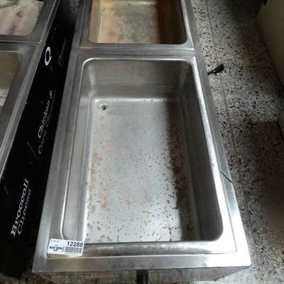 Quiznos counter top double food warmer.1