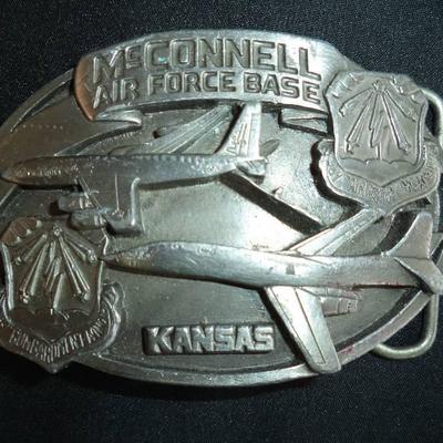 McConnel Airforce Base belt buckle 1988 limited #9 ...