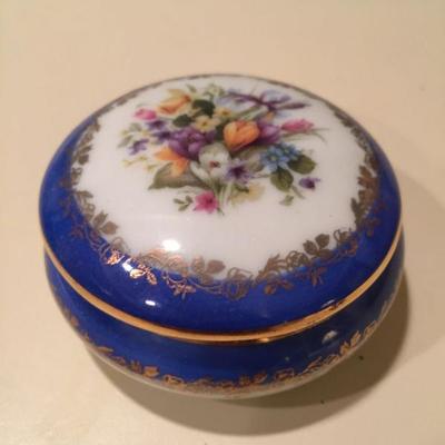 Limoges porcelain trinket box.