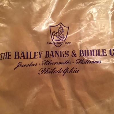 The Bailey Banks & Biddle Co. Silversmiths items.